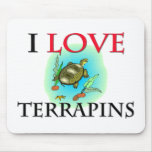 I Love Terrapins Mouse Pads