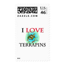 I Love Terrapins postage