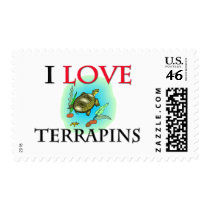 I Love Terrapins postage