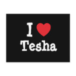 I love Tesha heart T-Shirt Postcards