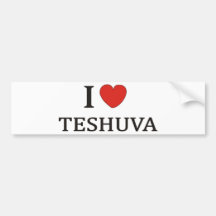 I Love Teshuva Bumper Stickers