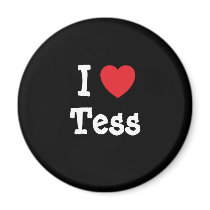 I love Tess heart T-Shirt magnets by funnycustomtshirts I love Tess heart T-Shirt magnets