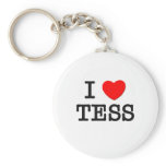 I Love Tess keychains