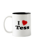 I Love Tess mugs