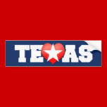 I Love Texas bumper stickers