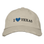 I LOVE TEXAS EMBROIDERED HATS