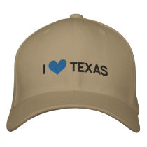I LOVE TEXAS embroidered hats by dogiron I LOVE TEXAS embroidered hats
