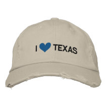 I LOVE TEXAS embroidered hats by dogiron I LOVE TEXAS embroidered hats