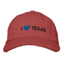 I LOVE TEXAS embroidered hats by dogiron I LOVE TEXAS embroidered hats