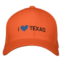 I LOVE TEXAS embroidered hats by dogiron I LOVE TEXAS embroidered hats