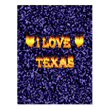 I love texas fire and flames post cards