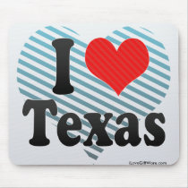 I Love  Texas Mousepad