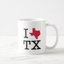 I Love texas Mug