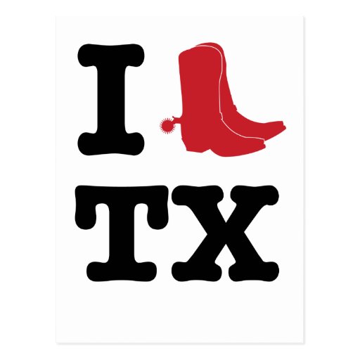 I love Texas Postcards