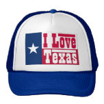 I Love Texas Trucker Hats