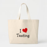 I Love Texting Tote Bags