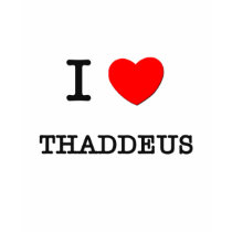 I Love Thaddeus t-shirts