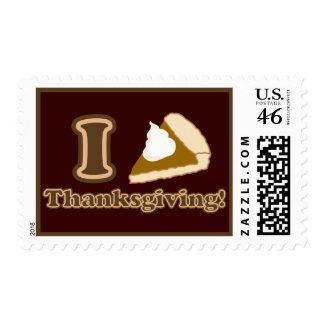 I love Thanksgiving stamp