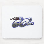 I Love the 60s Sixties MUSIC fan Mousepad