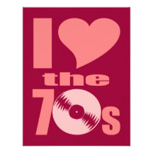 I Love the 70s Custom Invite