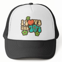 I Love The 70's Hats