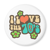 I Love The 70's Refrigerator Magnets