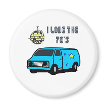 I Love The 70's Fridge Magnet