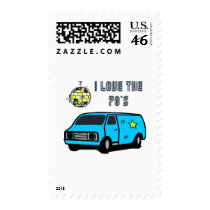 I Love The 70's Postage Stamp