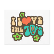 I Love The 70's postcards