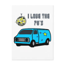 I Love The 70's Postcard