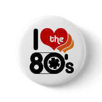 I Love the 80's Pins