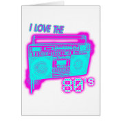 I LOVE THE 80s Greeting Card I LOVE THE 80s Greeting Card