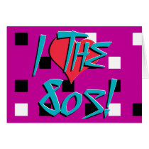 I Love The 80s! cards