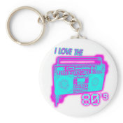I LOVE THE 80s Keychain I LOVE THE 80s Keychain
