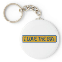 I Love The 80'S Key Chains