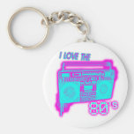 I LOVE THE 80s keychains