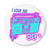 I LOVE THE 80s Fridge Magnet I LOVE THE 80s Fridge Magnet