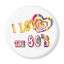 I Love the 80s Refrigerator Magnets