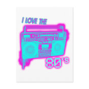 I LOVE THE 80s Postcard I LOVE THE 80s Postcard