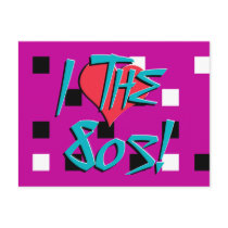 I Love The 80s! postcards by JaZilla I Love The 80s! postcards