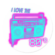 I LOVE THE 80s Sticker I LOVE THE 80s Sticker