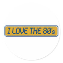 I Love The 80'S stickers