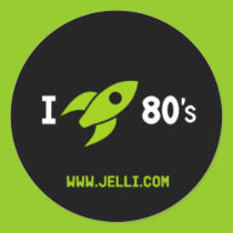 I Love the 80's Sticker stickers