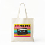 I Love the 80's Tote bags