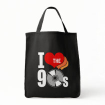 I Love The 90s Canvas Bags