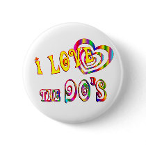 I Love the 90s Pinback Button