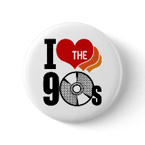 I Love The 90s Pinback Buttons