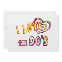I Love the 90s Custom Invitations