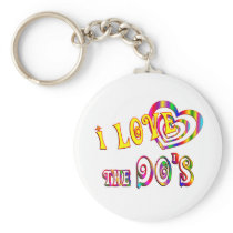 I Love the 90s Key Chain
