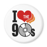 I Love The 90s magnets